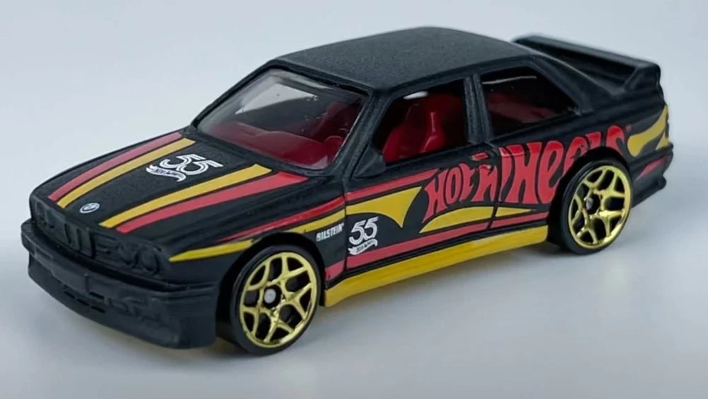 Hot Wheels 2023 Black and Gold 55th Anniversary 2 6 92 BMW M3 KMJ Diecast II