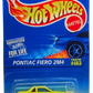 Hot Wheels 1996 - Collector # 463 - Fiero 2M4 - Neon Yellow / Fiero Logo on Front Deck Lid / Small Red Hot Wheels Logo on Sides - Lace Wire Wheels - USA Blue & White Card with 'Coolest to Collect'