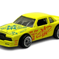 Hot Wheels 1996 - Collector # 472 - Buick Stocker - Fluorescent Yellow / 'MOREY' Graphics - Black Metal Base - LW Wheels - USA Blue & White Card