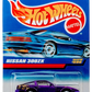 Hot Wheels 1997 - Collector # 506 - Nissan 300ZX - Purple Metalflake - 5 Spokes - Opening Doors - USA '98 Blue Car Card