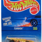 Hot Wheels 1997 - Collector # 598 - Turboa - Mustard Yellow - 5 Spokes Wheels - USA Blue and White Card