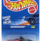 Hot Wheels 1997 - Collector # 602 - Sharkruiser - Black - Red Chrome Engine, Exhaust, Seat and Teeth - Light Gray Metalflake Base - USA Blue & White Card
