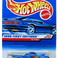 Hot Wheels 1998 - Collector # 654 - First Editions 20/40 - ’40 Ford (Drag Truck) - Lite Blue Metalflake - 5 Spokes - Malaysia - USA Blue Car Card