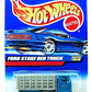 Hot Wheels 1999 - Collector # 1010 - Ford Stake Bed Truck - Teal Cab / Gray Bed Box - 5 Dot Wheels - USA Blue Car Card