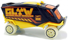 Hot Wheels 2018 - Collector # 033/365 - HW Glow Wheels 2/10 - Aero Pod - Black - International Card
