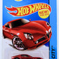 Hot Wheels 2014 - Collector # 029/250 - HW City / Night Burnerz - Alfa Romeo 8C Competizione - Metallic Red - PR5 Wheels - USA Card