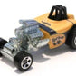 Hot Wheels 2002 - Collector # 194/240 - Altered State / Rat Trap - Pearl Yellow - USA 'Race & Win' Card