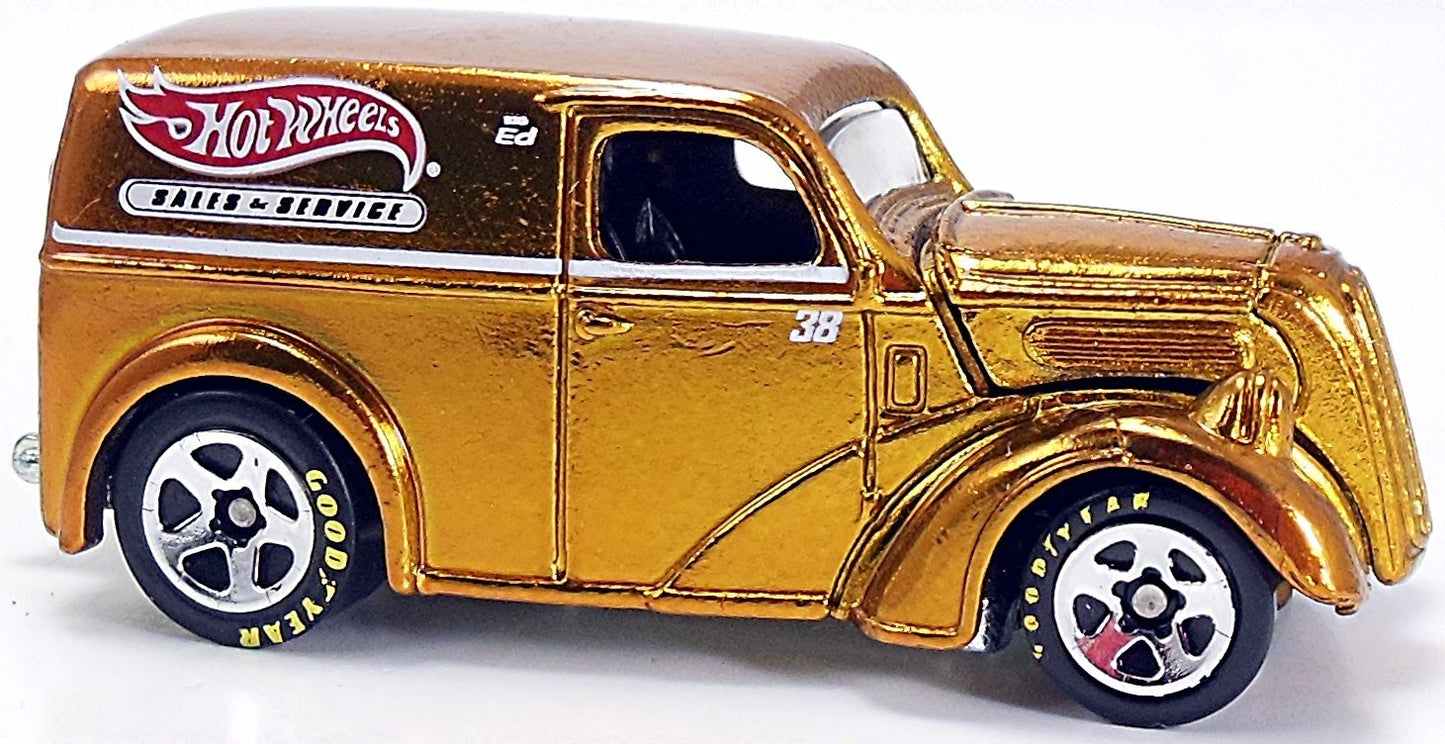 Hot Wheels 2006 - Classics Series 2 # 08/30 - Anglia Panel Truck - Spectraflame Gold - 5 Spokes with Goodyear Tires - Metal/Metal - Limited Edition