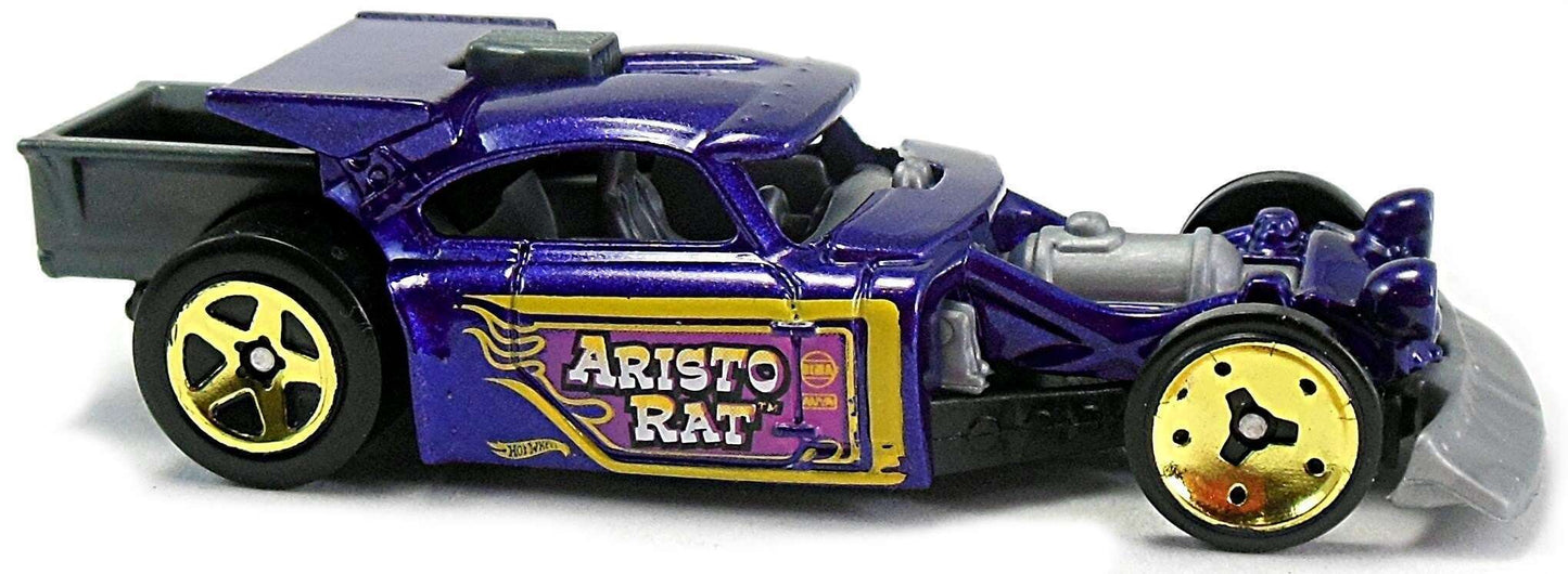Hot Wheels 2017 - Collector # 001/365 - Legends of Speed 03/10 - New Models - Aristo Rat - Purple Metalflake - USA Card