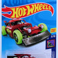 Hot Wheels 2018 - Collector # 231/365 - HW Glow Wheels 3/10 - Aristo Rat - Red - International Card