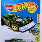 Hot Wheels 2017 - Collector # 133/365 - Legends of Speed 03/10 - New Models - Aristo Rat - Green Metalflake - USA 'Month' Card a Walmart Exclusive