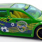 Hot Wheels 2014 - Collector # 019/250 - HW City / HW Goal - Audacious - Green - USA 'Showdown' Card
