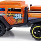 Hot Wheels 2015 - Collector # 088/250 - HW Off-Road / Battle Kings - Bad Mudder - Orange - USA 'Showdown' Card
