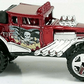 Hot Wheels 2013 - Collector # 090/250 - HW Stunt / Desert Force / New Models - Baja Bone Shaker - Metallic Red / Skull & Crossbones Flag on Door - USA Card