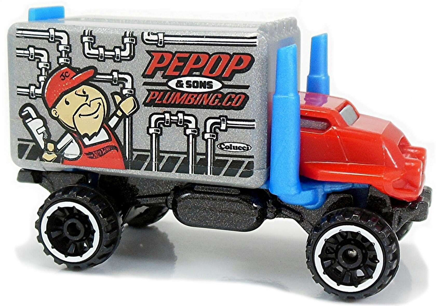 Hot Wheels 2018 - Collector # 354/365 - HW Metro 2/10 - Baja Hauler - Red Cab / Gray Box - USA 50th Card