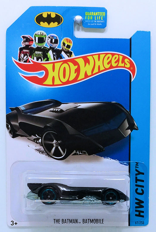 Hot Wheels 2014 - Collector # 061/250 - HW City / Batman - The Batman - Batmobile (Animated) - Matte Black - USA