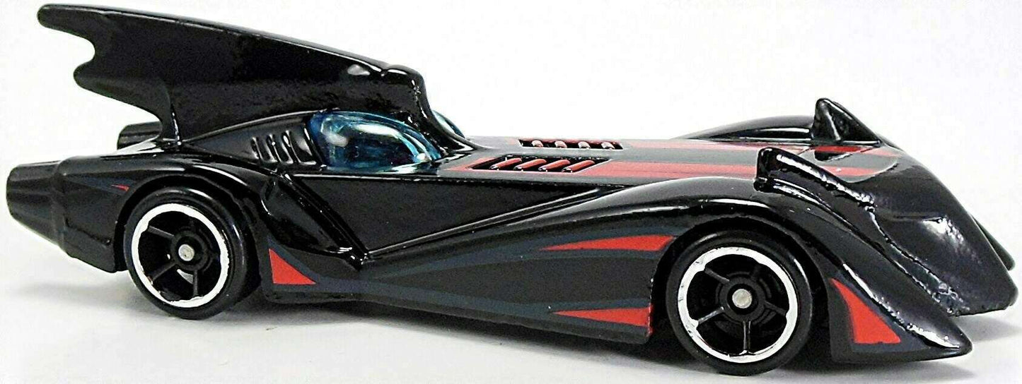 Hot Wheels 2015 - Collector # 063/250 - HW City / Batman - Batmobile (The Brave and the Bold) - Black / Red Accents - USA 'Showdown' Card