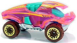 Hot Wheels 2018 - Collector # 221/365 - Street Beasts 10/10 - New Models - Beat All - Transparent Pink - USA 50th Card