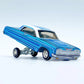 Hot Wheels 2021 - HWC/RLC Exclusive - Holiday Snowman - '64 Chevrolet Impala (Lowrider) - Spectraflame Blue - Metal/Metal - Real Riders - Adjustable/Posable Suspension - Acrylic Display Case