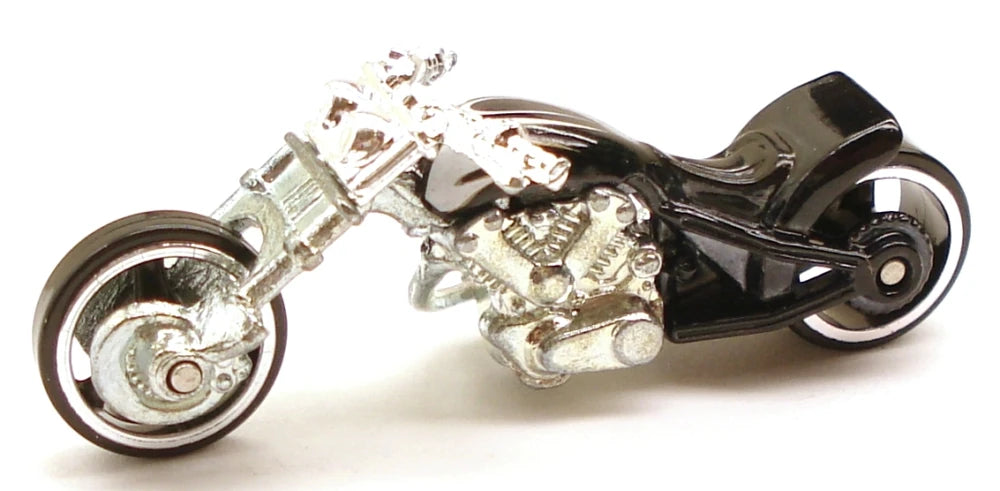 Hot Wheels 2006 - Classics Series 2 # 26/30 - Blast Lane (Chopper, Motorcycle) - Spectraflame Black - Metal/Metal - Limited Edition