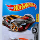 Hot Wheels 2017 - Collector # 229/365 - Super Chromes 2/10 - Blitzspeeder - Chrome Body / Orange Window - USA Card