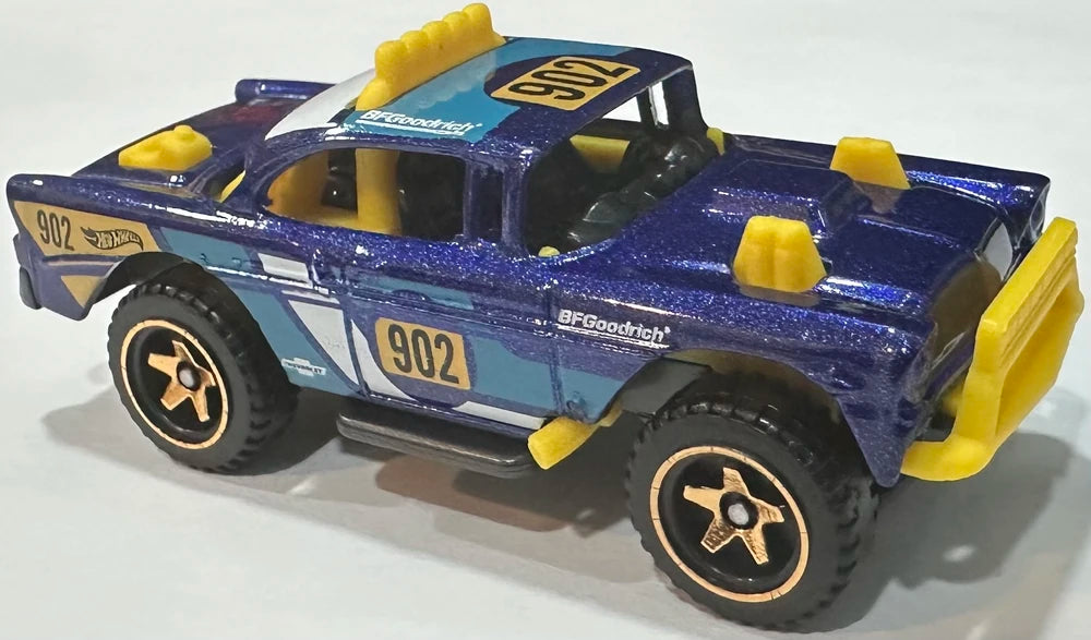 Hot Wheels 2025 - Collector # 155/250 - Safari Mode 3/5 - Big-Air Bel-Air - Metalflake Blue / #902 - BAJA5 Wheels - USA Card