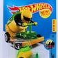 Hot Wheels 2017 - Collector # 163/365 - HW Ride-Ons 1/5 - New Models - Boom Car - Green & Yellow - Figures can Attach - USA Card
