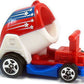 Hot Wheels 2017 - Collector # 066/365 - HW Ride-Ons 1/5 - New Models - Boom Car - Red, White & Blue - Figures can Attach - USA Card