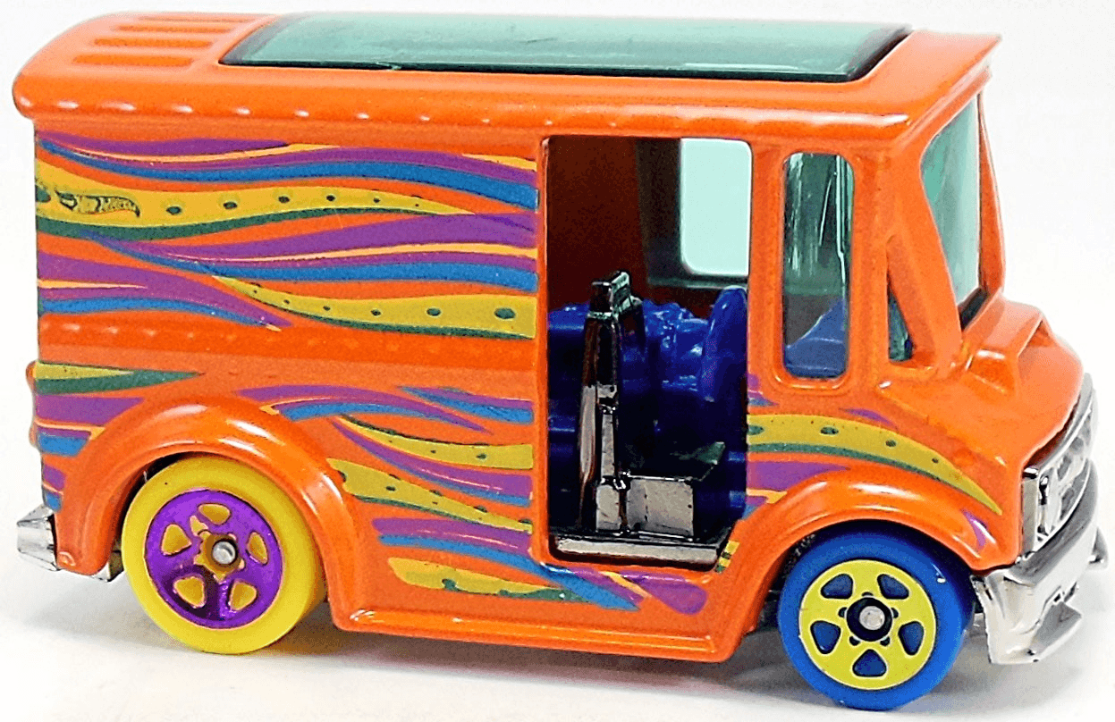 Hot Wheels 2015 - Collector # 029/250 - HW City / HW Art Cars - Bread Box - Orange - USA 'Showdown' Card