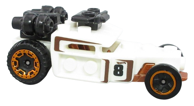 Hot Wheels 2024 - Collector # 025/250 - Experimotors 1/5 - Brick and Motor - White - USA Card