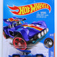 Hot Wheels 2016 - Collector # 004/250 - HW Race Team 4/10 - Bull Whip - Blue - USA 'Showdown' Card