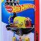 Hot Wheels 2014 - Collector # 166/250 - HW Race / Track Aces - Bump Around - Yellow - USA Card