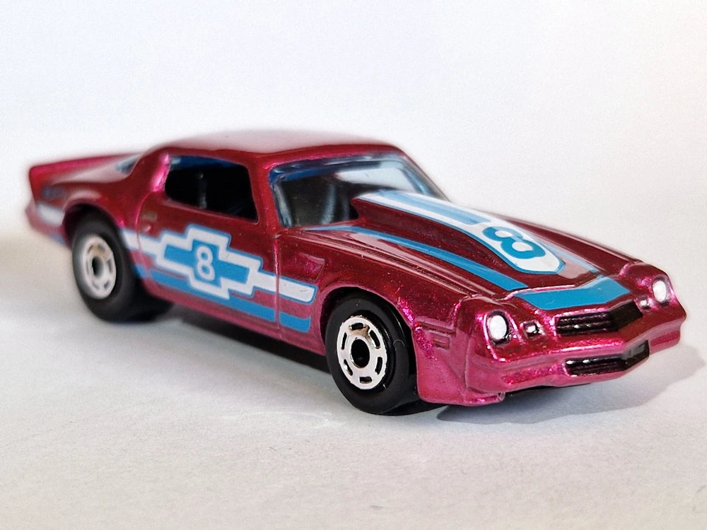 Hot Wheels 2025 - Theme - Mix 1 - The Hot Ones 6/8 - '81 Camaro - Spectraflame Pink- Hot Ones Wheels - Target Exclusive - Retro Blister Card