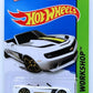 Hot Wheels 2015 - Collector # 246/250 - HW Workshop / Then and Now - Camaro Convertible Concept - White - Yellow & Black Stripes - USA Card