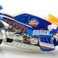 Hot Wheels 2015 - Collector # 048/250 - HW City / HW Rescue - Canyon Carver - Blue & White / Police - USA 'Showdown' Card