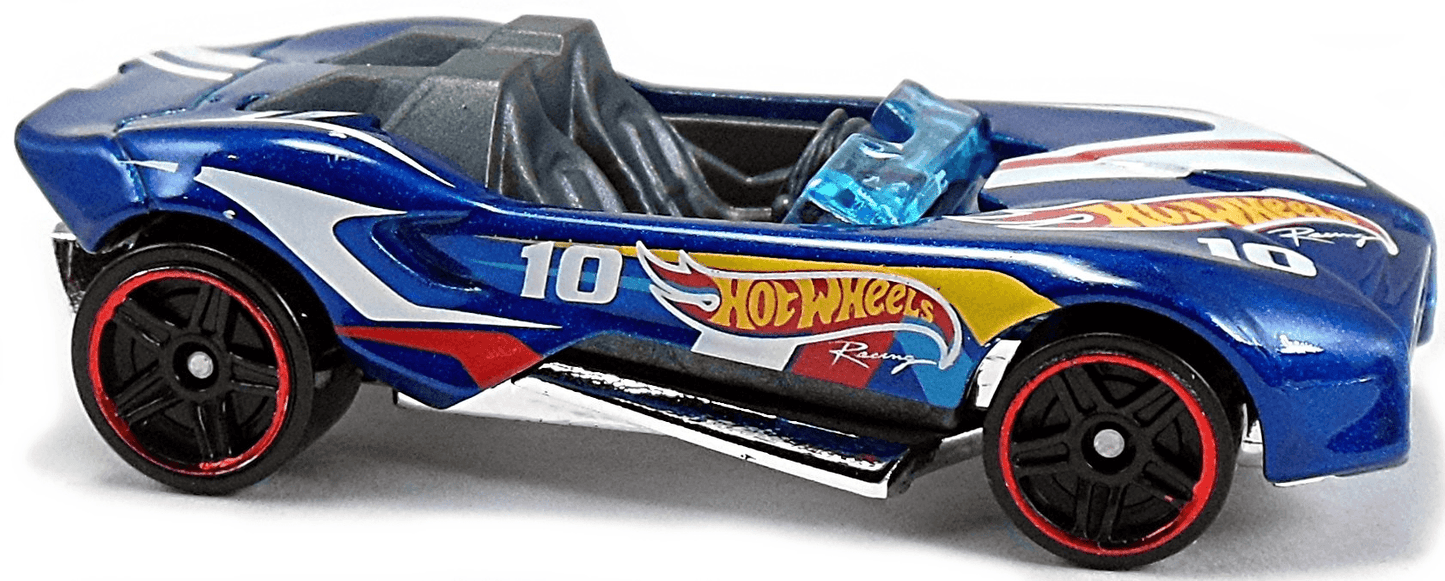 Hot Wheels 2016 - Collector # 005/250 - HW Race Team 5/10 - Carbonic - Blue - USA 'Showdown' Card