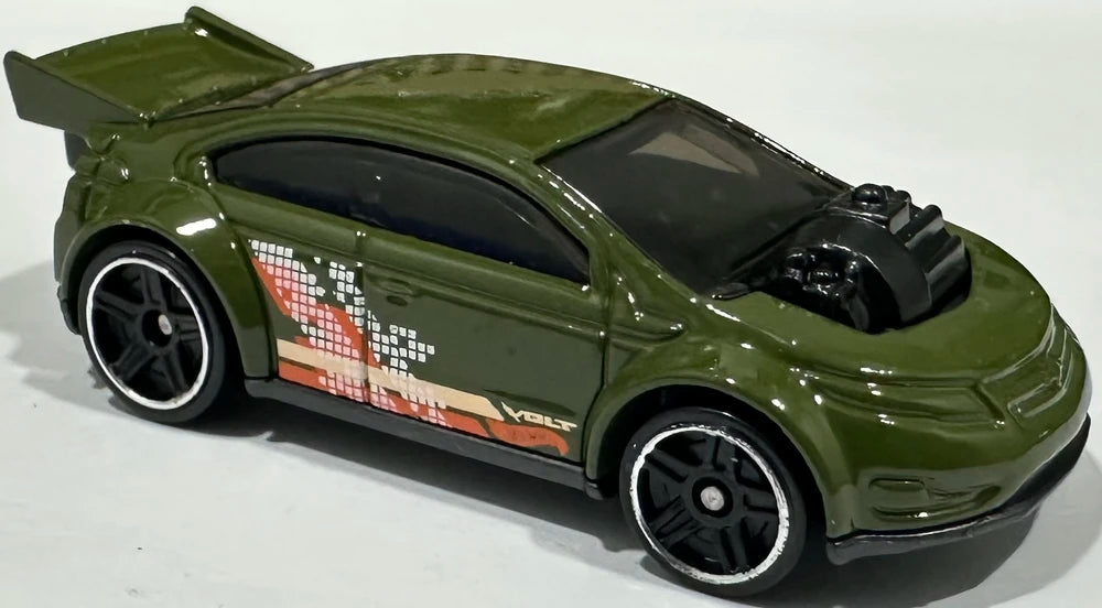 Hot Wheels 2025 - Collector # 101/250 - HW EV 7/10 - Chevy Super Volt - Green Enamel - USA Card