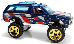 Hot Wheels 2020 - Stars & Stripes Series 5/10 - Chevy Blazer 4x4 - Blue - Walmart Exclusive