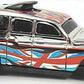 Hot Wheels 2006 - Collector # 068/223 - Chrome Burnerz 3/5 - Cockney Cab II - Chrome/ Union Jack & Flames - Black Plastic Exhaust, Black Scoop, Large Rear Wheels & Black Windows - USA Card