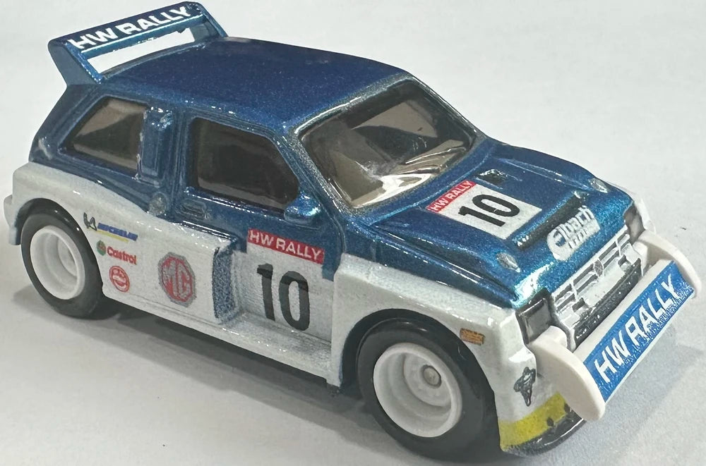 Hot Wheels 2025 - Premium / Car Culture / Hammer Drop 3/5 - MG Metro 6R4 - Metalflake Blue White / #10 - Metal/Metal & Real Riders