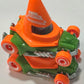 Hot Wheels 2025 - Collector # 148/250 - HW Metro 5/5 - New Model - Cone Shaker - Orange over Green - International 'Let's Race' Card