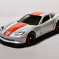 Hot Wheels 2021 - Theme / Factory 500 H.P. # 5/10 - '12 Corvette Z06 - White - Black with Red Ring PR5 Wheels - Walmart Exclusive