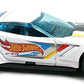 Hot Wheels 2016 - Collector # 001/250 - HW Race Team 1/10 - Corvette C7.R - White - USA 'Showdown' Card