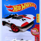Hot Wheels 2016 - Collectors # 102/250 - Then And Now 2/10 - Corvette Grand Sport Roadster - White / #4 / Red Stripe - Red 5 Spoke Wheels - USA Card.