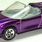 Hot Wheels 1997 - Collector # 595 - Corvette Sting Ray III - Metallic Purple - 5 Spokes - USA Blue & White Card