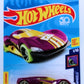 Hot Wheels 2018 - Collector # 133/365 - HW Glow Wheels 1/10 - Crescendo - Purple - USA 50th Card