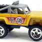Hot Wheels 2008 - Collector # 021/196 - New Models 21/40 - Custom Ford Bronco - Metalflake Yellow / #08 - OR5Sp Wheels - USA Card