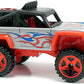Hot Wheels 2015 - Collector # 121/250 - HW Off-Road / HW Hot Trucks - Custom Ford Bronco - Silver / Red Fenders & Base - USA 'Scan & Race' Card