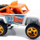 Hot Wheels 2010 - Collector # 151/240 - HW Racing 3/10 - Custom Ford Bronco - White / #10 - Chrome Orange OR5Sp Wheels - USA Card