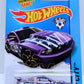 Hot Wheels 2014 - Collector # 018/250 - HW City / HW Goal - Custom '12 Ford Mustang - Metalflake Purple - USA 'Showdown' Card